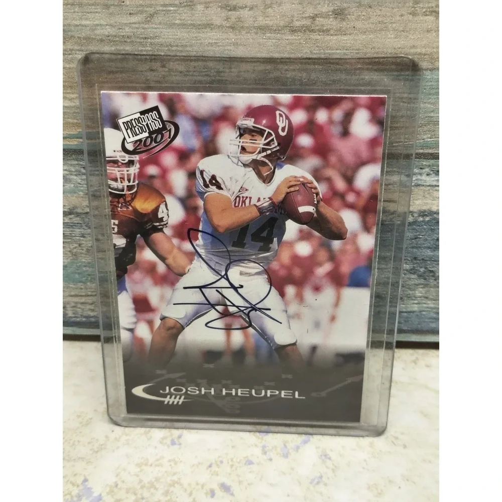 Signed 2001 Press Pass Josh‎ Heupel Players Inc. Oklahoma Sooners